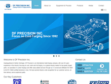 Tablet Screenshot of dfprecision.com
